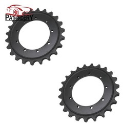 2PCs Black Drive Sprocket 9 Holes 23 Teeth For Kubota KX121-2 KX121-3 RD11814433