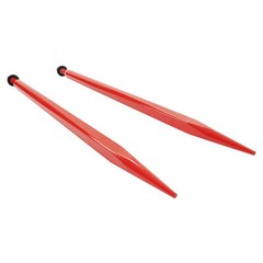 2PCS Red 47″ 3000LBS Hay Bale Spear Quick Attach Spike Fork For Tractors Loaders