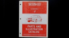 Oldsmobile J 1982-88 Parts Illustration Catalog 32J GM Manual 1990