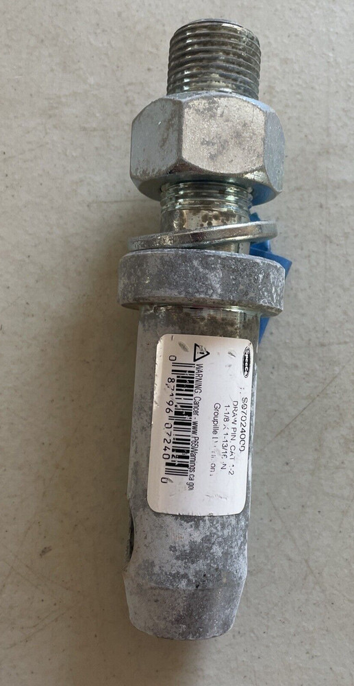 SpeeCo S07024000, Draw Pin Cat 1 – 2, 1-1/8” X 1-13/16”