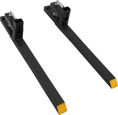 2500LBS Clamp on Pallet Forks Heavy Duty Tractor Forks Quick Attach Bucket