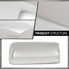 Chrome Door Mirror Covers Left Right Side for Peterbilt 579 2013-2023