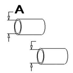 70207173 (2) Radiator Hoses Upper or Lower Fits Allis Chalmers B C CA RC D10 D12