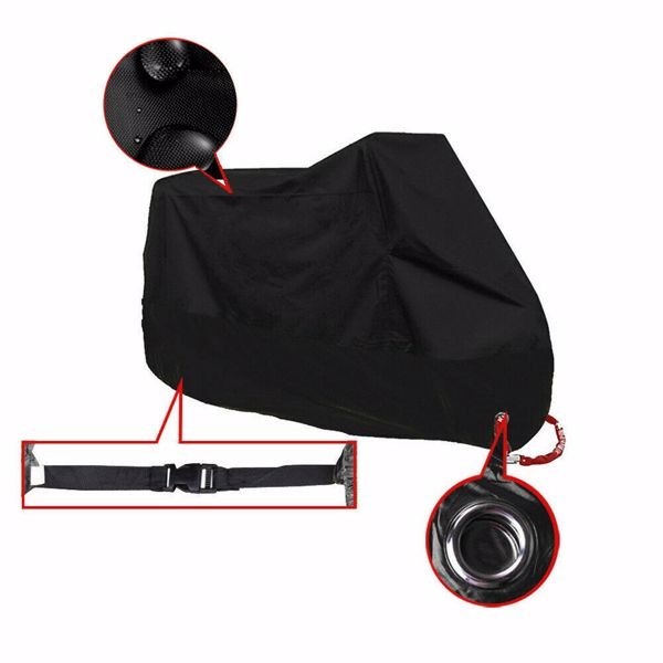 3XL Motorcycle Cover Waterproof Heavy Duty For Winter Outside Storage Snow Rain(