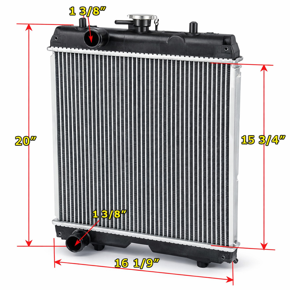 2 Rows Radiator Fit Kubota Model L3800 LX2610 LX3310 LX3520 ZD1211 TC420-16000