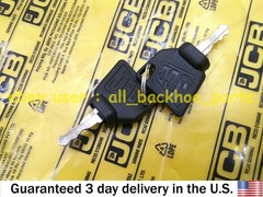 JCB BACKHOE – GENUINE JCB IGNITION SWITCH AND 2 KEYS (PART# 701/80184 701/45500)