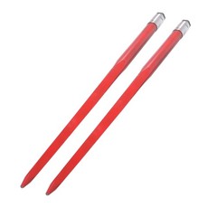 Hay Bale Spear 49″ 4500 lbs Capacity Spike Fork For Tractors Loaders Red 2 Pack