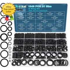 1040 Piece Nitrile Rubber O Ring Kit 21 Size Universal Seal Assortment Set
