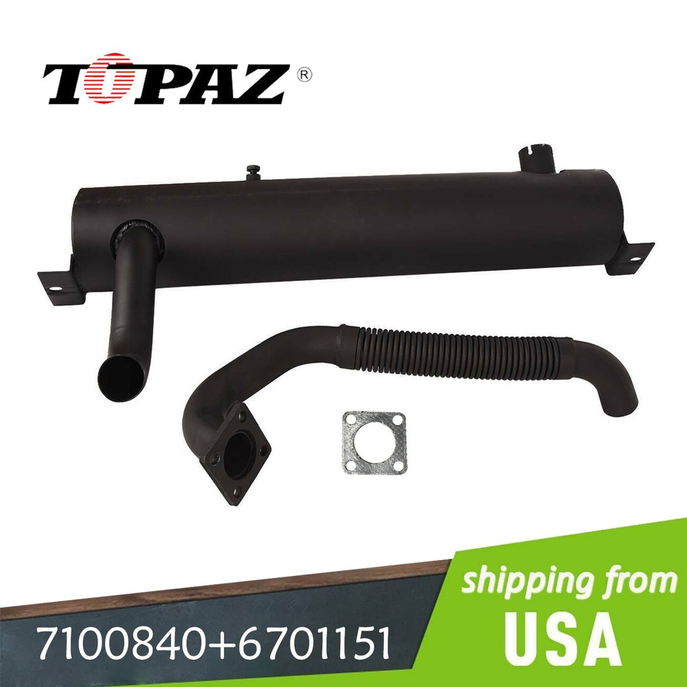 Spark Arrestor Insulated Muffler Ex Pipe Clamp Fits Bobcat 751 753 763 773 7753