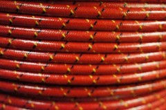 Red Yellow Black Cloth Spark Plug Wire Set IH McCormick Deering OS4 Orchard OS-4