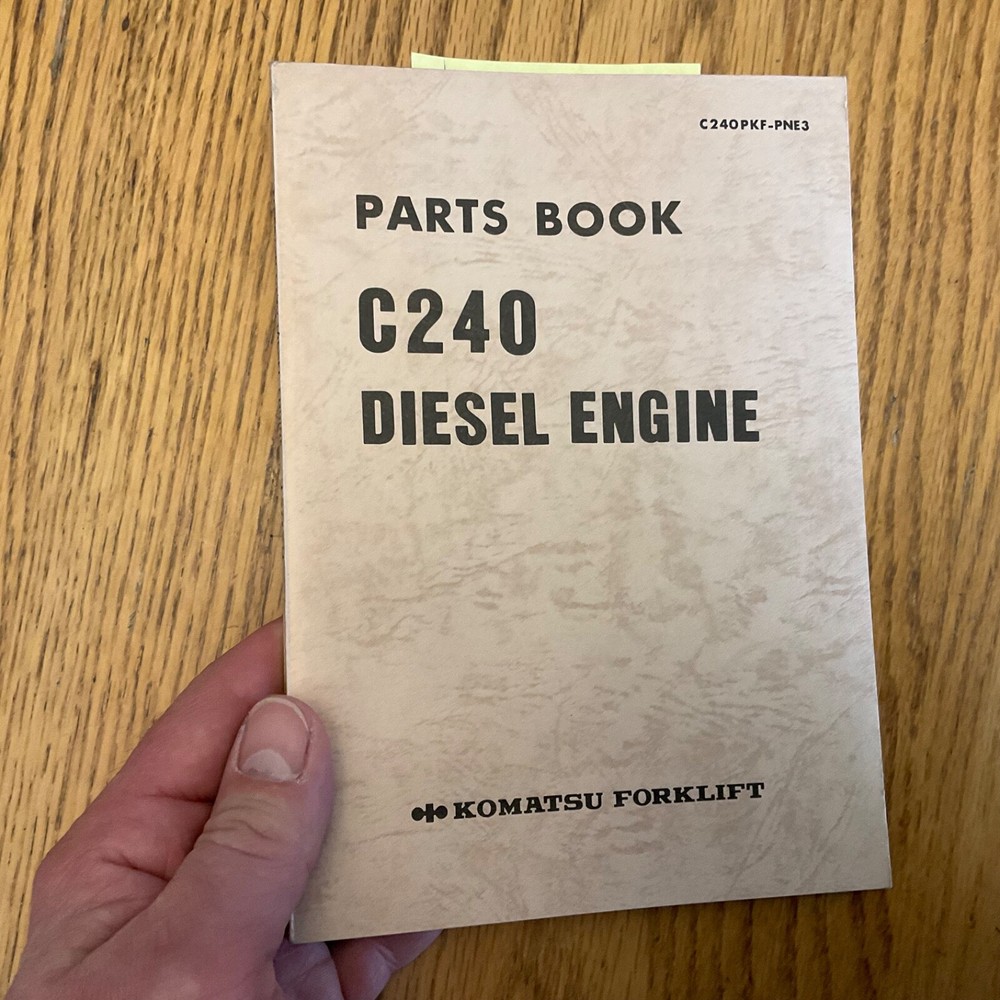 Komatsu C240 DIESEL ENGINE PARTS MANUAL CATALOG BOOK LIST, FD FORK LIFT TRUCK