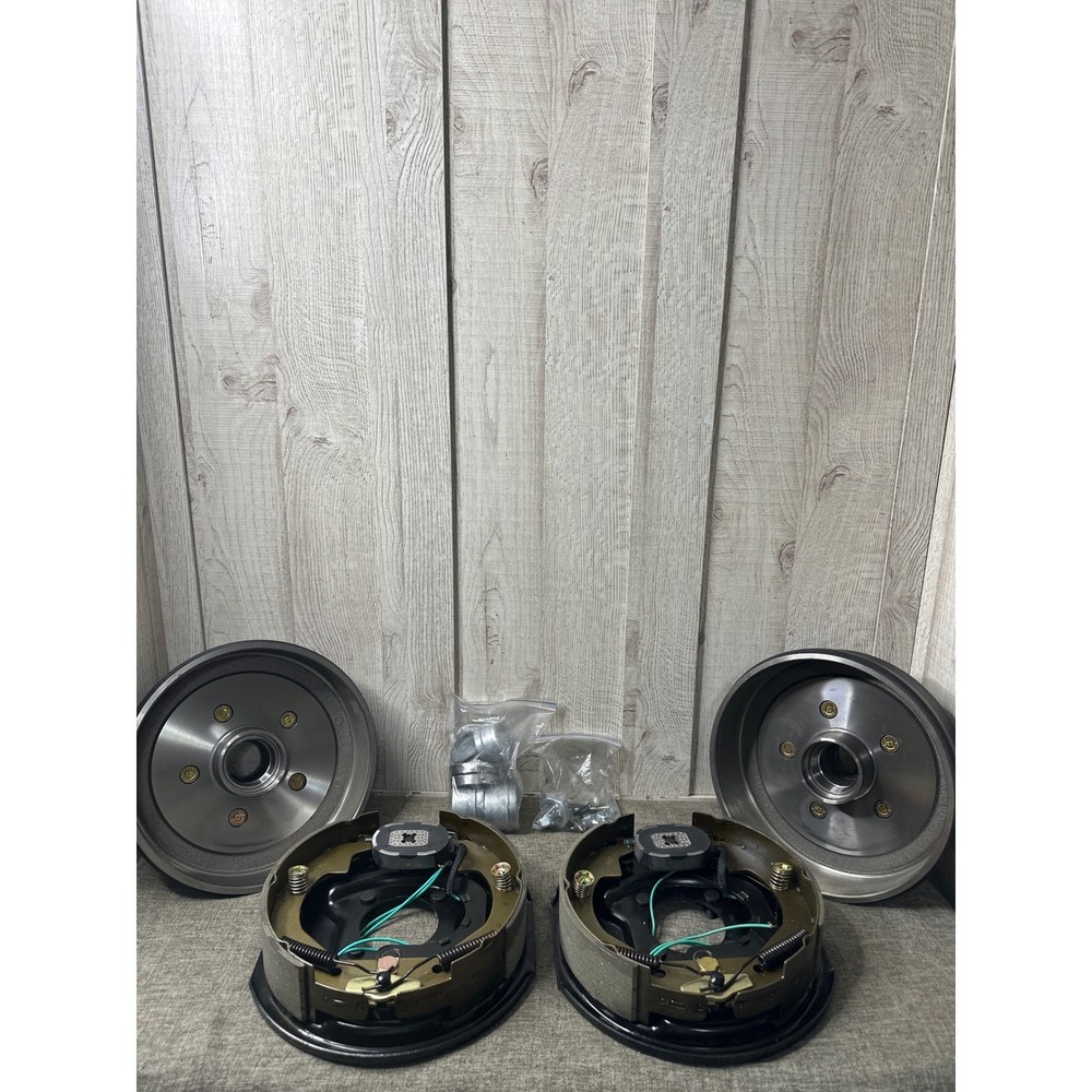 5 on 5 Bolt Circle Drum Kits w/ 10″ Lt & Rt Electric Brake 3500 lbs Trailer Axle