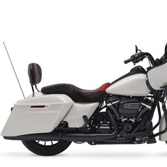 Motorcycle 2-Up Seat Cushion Backrest Pad Fits Road King Street Glide 14-23