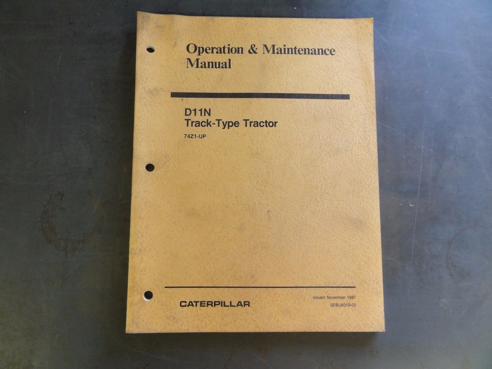 Caterpillar CAT D11N Track-Type Tractor Operation & Maintenance Manual 74Z1-Up