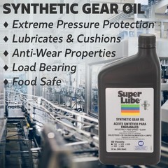 Super Lube 54101 Synthetic Gear Oil ISO 150, 1 gal Bottle – Synthetic Lubricant