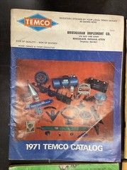 Lot o 9 1971-1979 TEMCO Tractor Implement Motive Parts Catalog Booklet USA