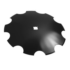 18″ Disc Harrow Blade 3.5mm 9-Gauge Notched For 1″/ 1-1/8″ Square Axle HeavyDuty
