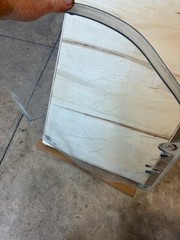 OEM Cat POLY #3 Skid Steer Cab Door 259D 289D 299D 299D3 (CRACKED SEE PIC)