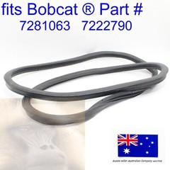 for Bobcat Front Door Glass Rubber Seal 7281063 7222790 T450 T550 T590 T595 T630