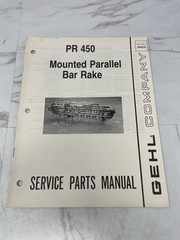 1988 GEHL PR 450 MOUNTED PARALLEL BAR HAY RAKE OPERATOR’S MANUAL 904219