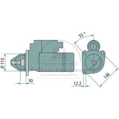 MAHLE Starter 12V 2.7kW MS 190 for Antonio Carraro & Goldoni Tractors