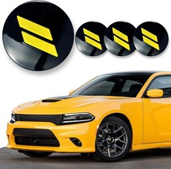 4pcs 63mm 2.5 inches Slash Wheel Center Cap Covers Fit for Dodge Charger