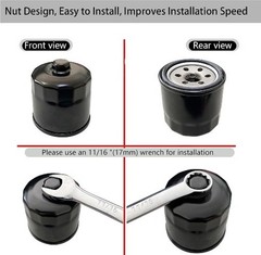 Oil Filter With Nut For 250 400 450 500 550 700 UTV ATV Integrated Nut Design