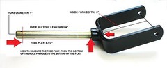 LAND PRIDE FINISH/GROOMING MOWER REPLACEMENT FORK I.D WIDTH 5″(Fits Many Others)
