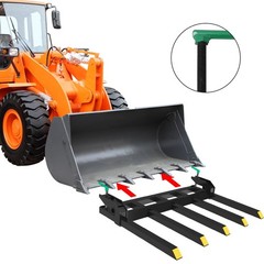 48″Clamp Debris Forks Tractor Skid Steer Loader Bucket Pallet Forks 2500LBS 5Tin