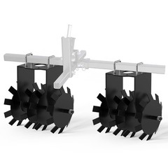 ✅32″ Heavy Duty Disc Harrow ATV/UTV Towed Disc Plow Harrow with General 2″ Hitch