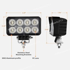 LED Work Lights 12v Flood Lamp pods for Truck, Tractor ,Boat, UTV ,ATV Lighting