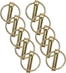 10 Pack of Tractor Implement Lynch Pins with Ring 7/16″ x 1-3/4 Inch 873-2703