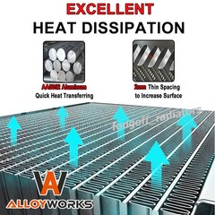 #1329169 4 Row Aluminum Forklift Radiator For Hyster H40XL H45XL C177 GM 3.0L.