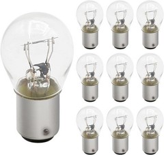 10-Pack 6V 21/5W Tail Brake Light Bulb Assemblies for Car and Motorcycle Replace