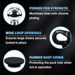 60692, Upgraded 38k 2-5/16 Inch Ball Puck System Gooseneck Hitch Kit with Case