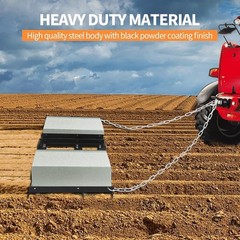 6FT Drag Harrow Driveway Grader Heavy Duty Landscape Power Rake Tow Behind Lawn