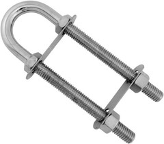 SeaLux Marine Boat Bow Eye Stern Eye U Bolt Tie Down 1/2″ Stock 6-1/2″ Overal…