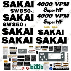 Fits Sakai SW850 Decal Kit Roller Replacement Stickers – 3M Vinyl!