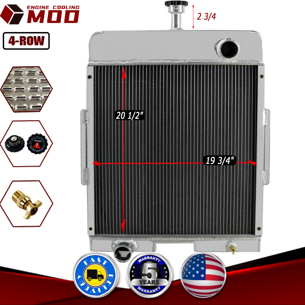 4-ROW 70MM RADIATOR FOR CASE IH INTERNATIONAL FARMALL 656 706 756 766 2656 2706