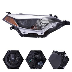 Pair Headlight Assembly for 2014-2016 Toyota Corolla Sedan 81150-02E60