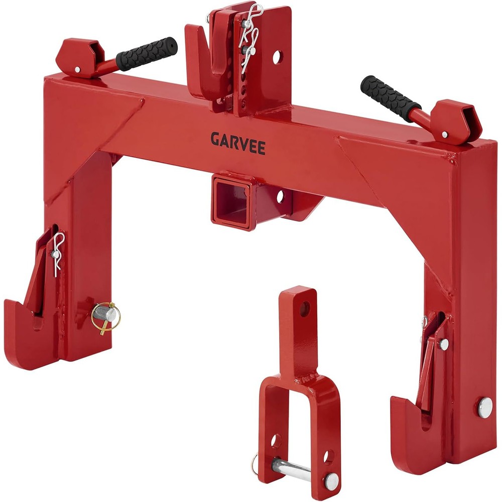 3 Point Quick Hitch w/ 2″ Hitch Receiver Category 1 Tractor Quick Attach 3000lbs