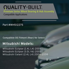 Quality-Built Rear Wheel Bearing And Hub Assembly Wh512275 Compatible 2004-2008