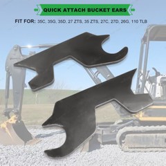 For John Deere 27 35 D C G Zts 110 Tlb Quick Change Bucket Attachment Ears 3/5″