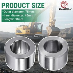 Set of 2 45MM Excavator Bucket Bushings For Bosses Cat John Deere Kubota Takeuch