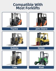 Fork Extensions,72”/84”/96” Length Pallet Fork Extensions, 5.3”W Fork Extensions