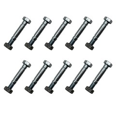 13865 Qty 10: 2-1/8″ x 5/16″ Shear Pin with Nut Fits Snapper