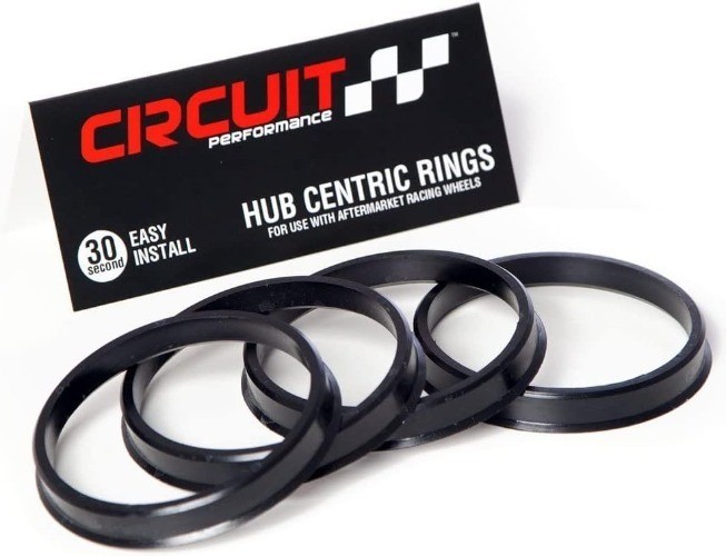 Hub Centric Rings (4 Pack) – 76.1 to 64.1 Black Nylon Hubrings – Compatible with