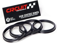 Hub Centric Rings (4 Pack) – 76.1 to 64.1 Black Nylon Hubrings – Compatible with