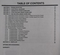 BOBCAT 250 WELDER GENERATOR OPERATOR OPERATION & MAINTENANCE MANUAL BOOK SET