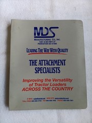 MDS ATTACHMENT SPECIALISTS SALES Brochures Catalog Salesmans Binder